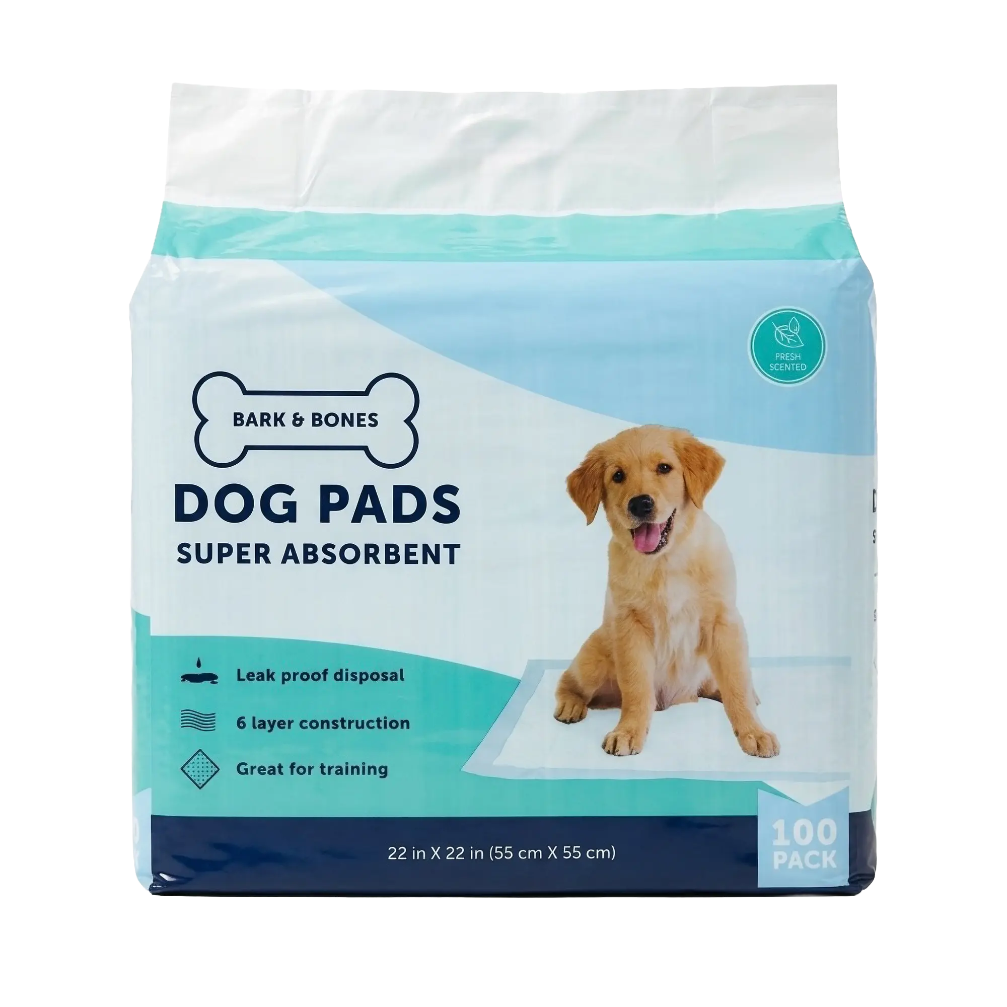 Super Absorbent Dog Training Pads, 100-Pack
