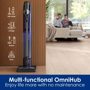 TINECO PURE ONE Station Pet Cordless Stick Vacuum Cleaner, Station with Self-Clean, ZeroTangle Brush for Pet Hair, Hard Floor, Carpet, Tile, Pet Grooming, Lightweight, Handheld Vacuum, Cordless Rechargeable, Floor Cleaning System, 3L