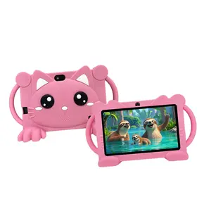 7 Inch Android Tablet, Cute Cartoon Tablet with Parental Control Function, Educational Entertainment Learning Tablet for Boys & Girls