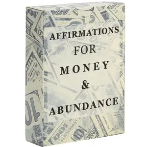 Money & Abundance Affirmation Cards 50 Empowering Manifestation Cards for Attracting Wealth, Prosperity Success Stress Free Boss Babe Alphamale
