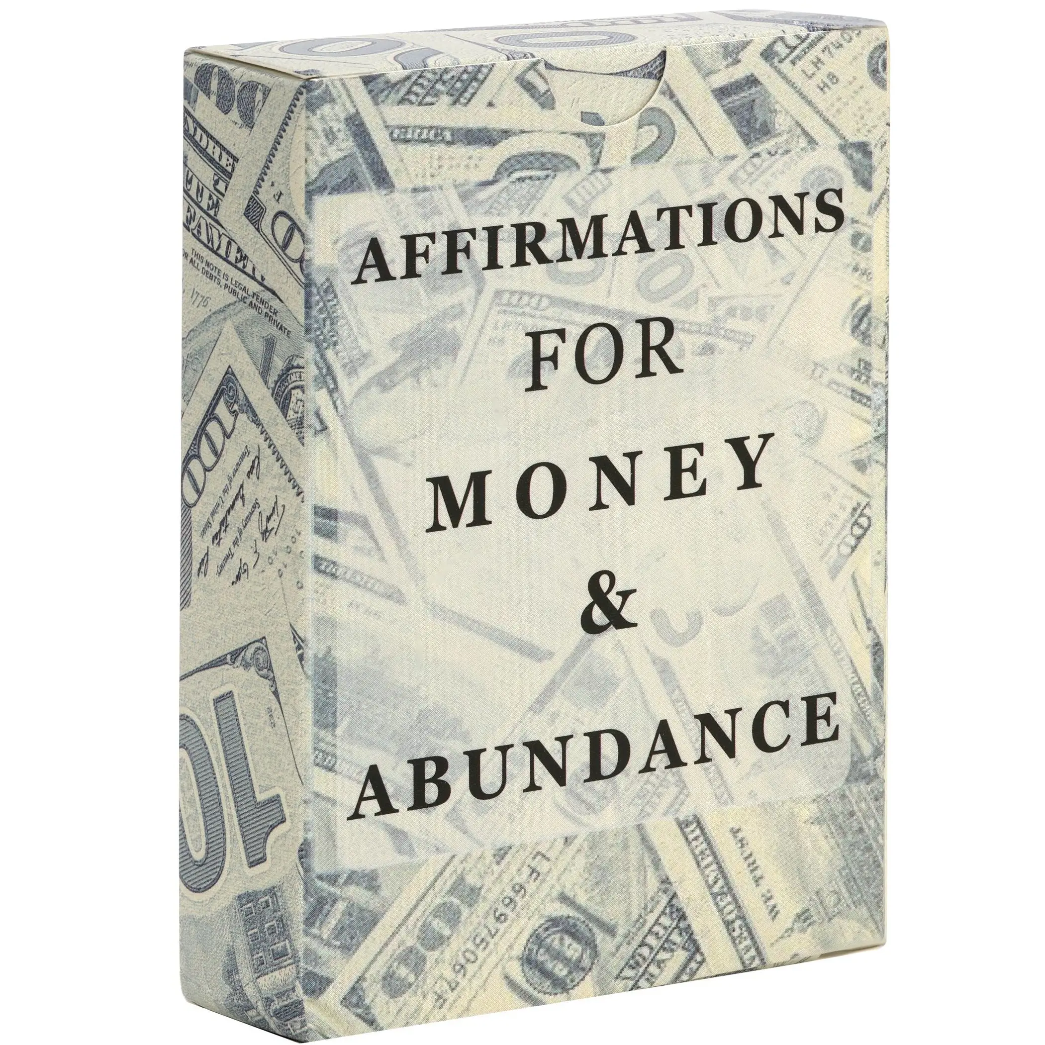 Money & Abundance Affirmation Cards – 50 Empowering Manifestation Cards for Attracting Wealth, Prosperity Success Stress Free Boss Babe Alphamale Infl