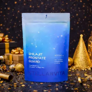 Stellarvita Prostate Guard Shilajit Gummies 60ct 4000mg Each with Ashwagandha Shilajit Linden Extract & Lycopene for Nightly Hormone Balance Urinary Flow Support & Liver Detox Natural Ingredients Healthcare Edible