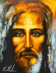 The Shroud of Turin - 16”x20” Original Acrylic Painting