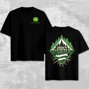 Vintage John Deere Evergreen T-Shirt – Retro John Deere Agricultural Machinery Graphic Tee, Diesel Farming Apparel, Heavy Equipment Inspired Design, Farmer Gift for Dad, Classic Harvest Field Sketch Unisex Shirt