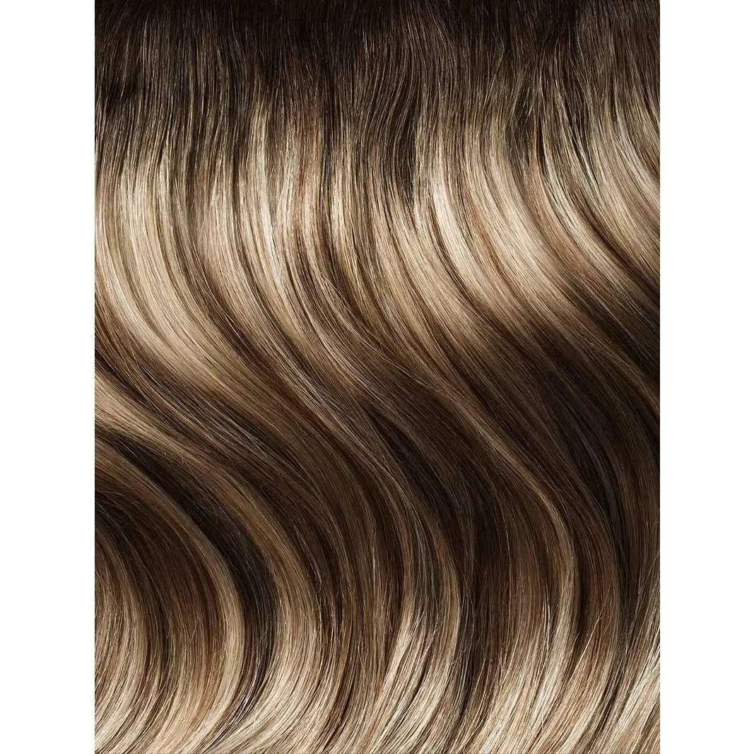 12" Dimensional Rooted Light Bronde Halo® Hair Extensions (150g) 12" Dimensional Rooted Light Bronde Halo® Hair Extensions (150g)