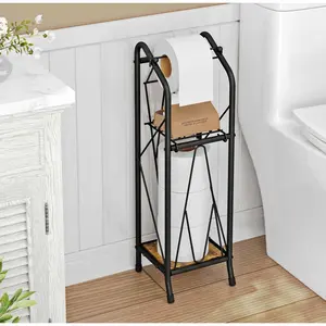 Small Space Bathroom Storage Over-Toilet & Corner Floor Slim for Skinny Washroom Holds Toilet Paper Keeps Bathroom Organized Deals For You Days