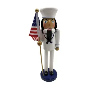 Santa's Workshop 14" Navy nutcracker