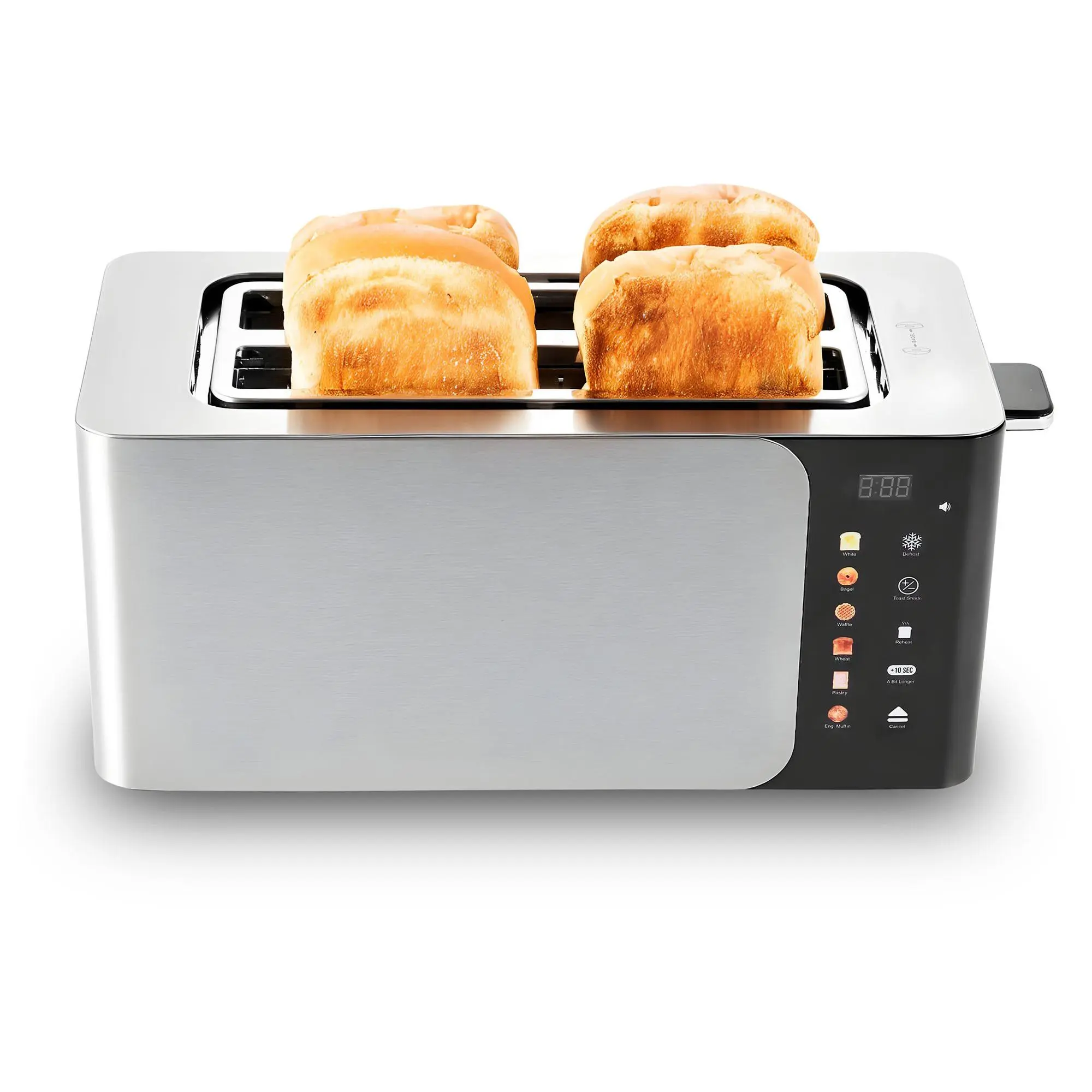 Elite Cuisine 4-Slice Longslot Toaster w/ Digital Image Screen Elite Cuisine 4-Slice Longslot Toaster w/ Digital Image Screen