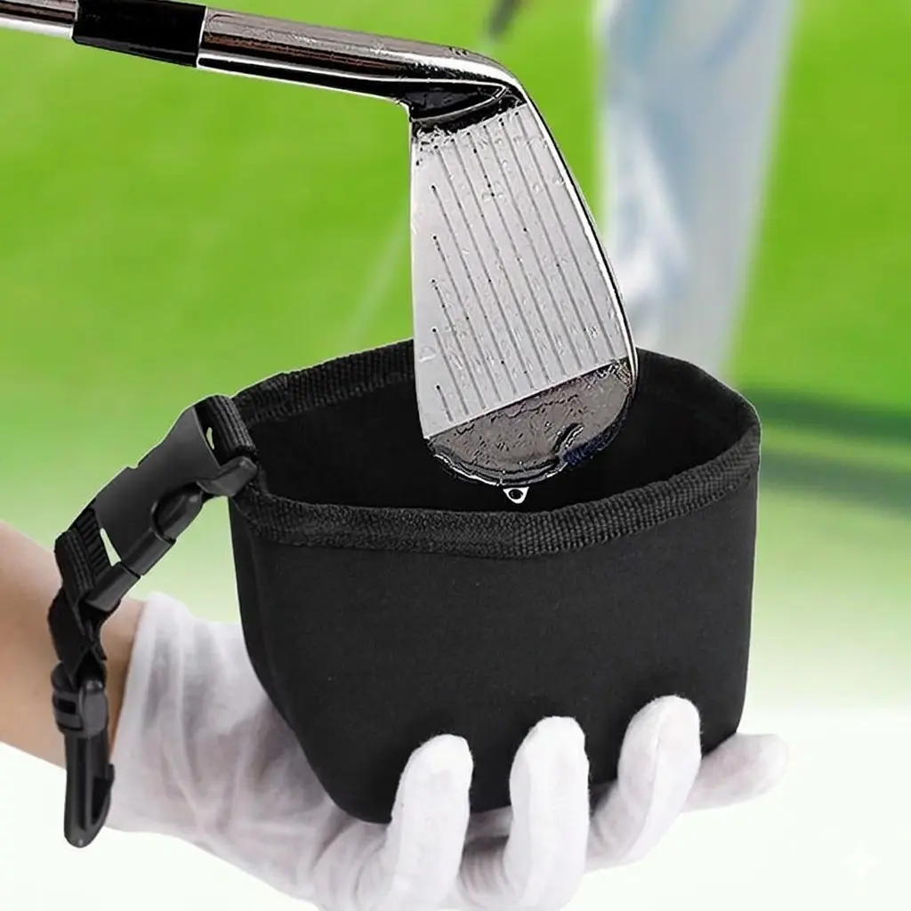1 piece golf club and ball cleaning bag cleaner, suitable for golf bags, machine-washed golf ball cleaning kit with buckle, the best gift for golfers, Golf Gift Accessory, Halloween, Christmas gifts, Golf Accessories, Golf Gear