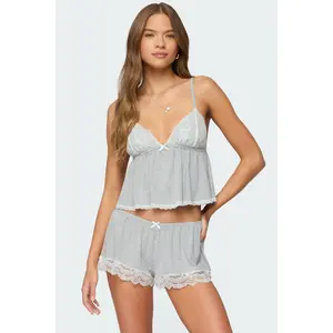 Diara Lacey Babydoll Tank Top