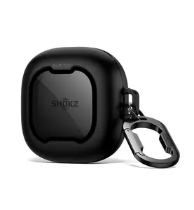 SURITCH for SHOKZ New OpenFit 2 Case Cover[ONLY CASE, No Earphones Included], Magnetic Locking Cases for SHOKZ OpenFit 2 Open-Ear Headphones, Shockproof Bumper Protective Covers with Carabiner & Keyring & Cleaner Kit