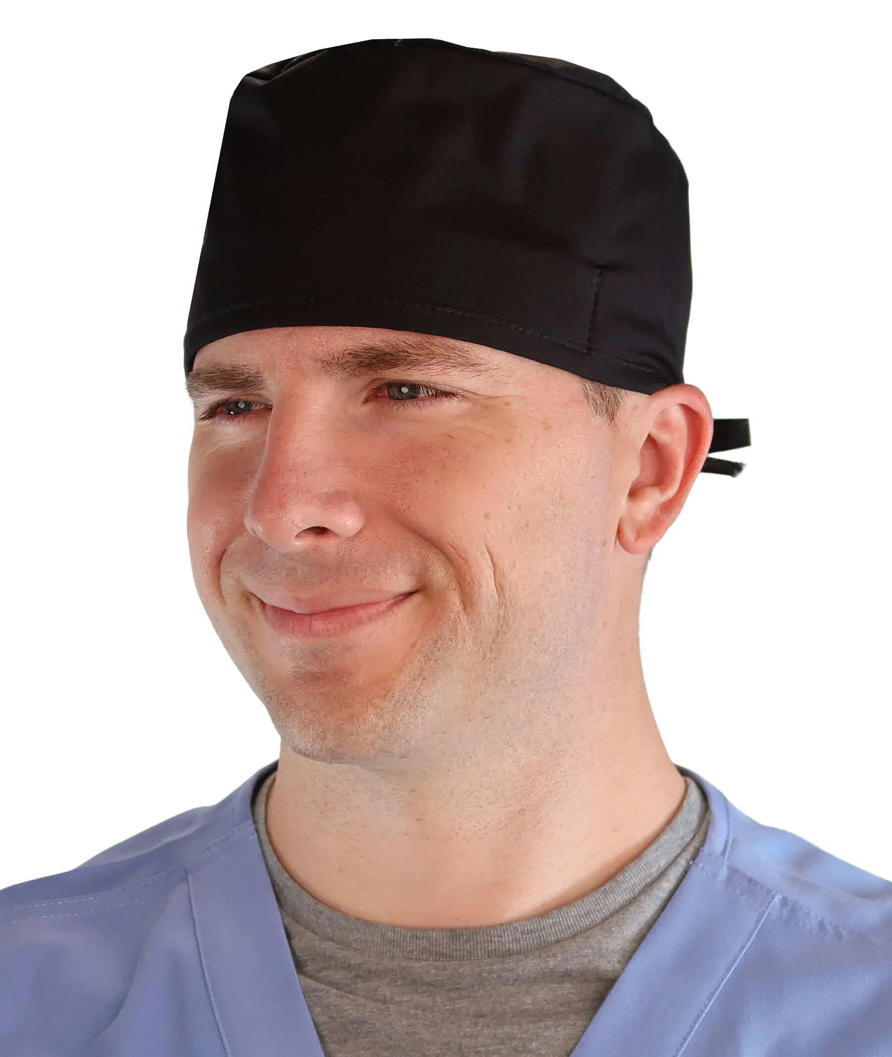 Classic Surgical Scrub Cap - Solid Black