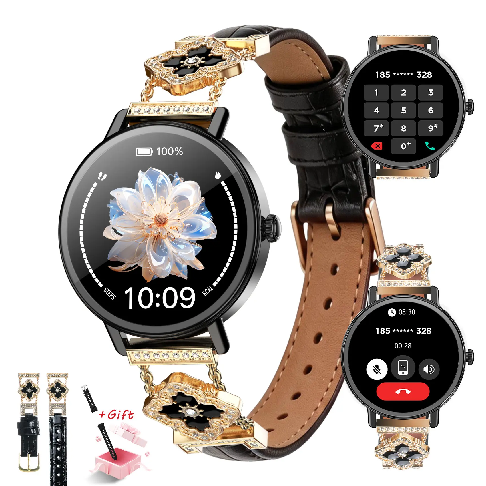 Smart Watch for Men & Women with HD Touchscreen, Daily Activity Tracker, Step Counter, Notification,Supports wireless calling, 100+ sports modes, multi-functional fitness tracker