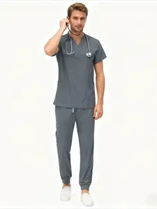 New Comfortable Casual Mens Surgical Scrubs Set Stylish Nurse Uniforms Medical Workwear For Hospital Doctors And Dentists Menswear Clothes