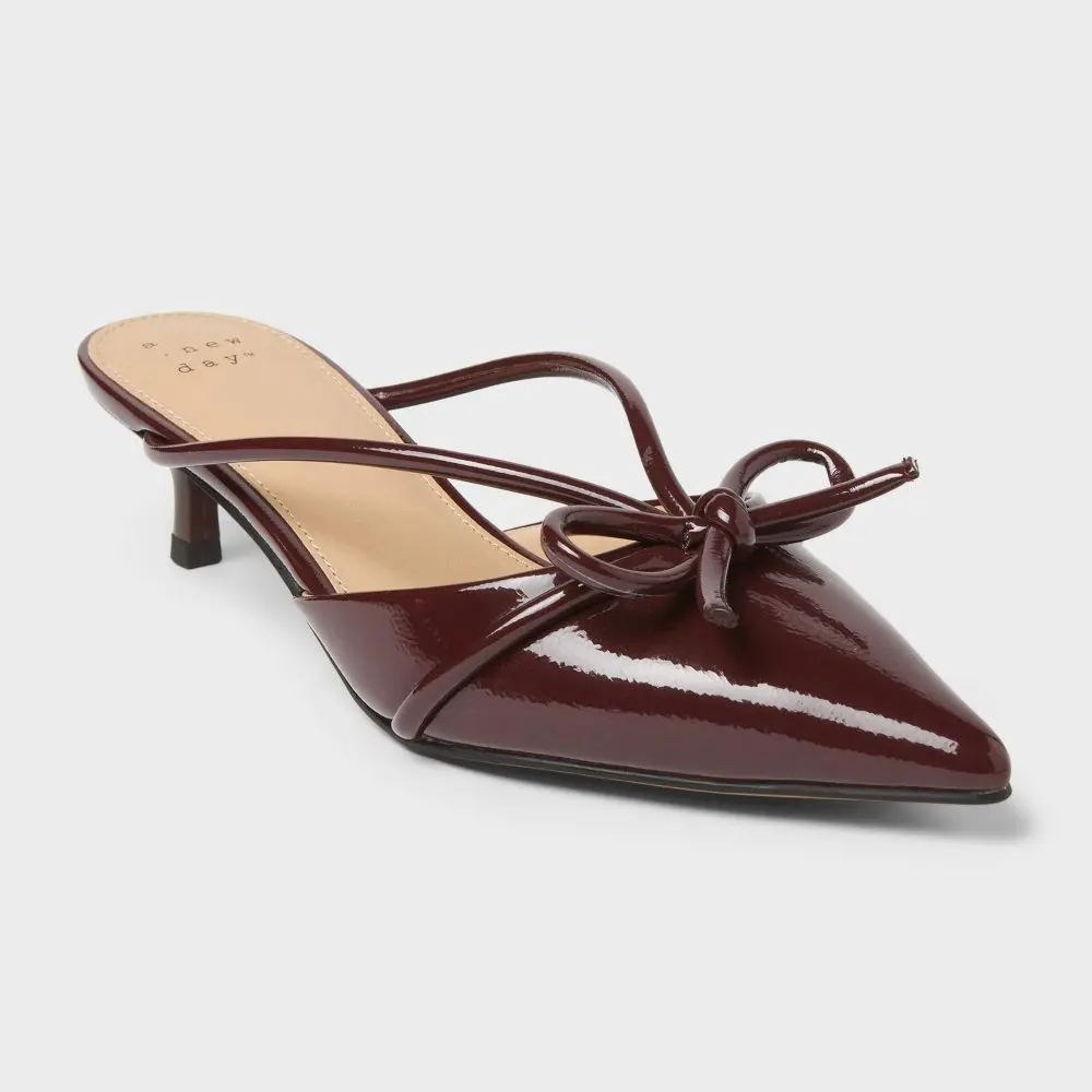 Women’s Odelia Pointed Casual Heels - Soft Memory Foam Insole, Comfortable Women’s Pointed Casual Footwear Shoe