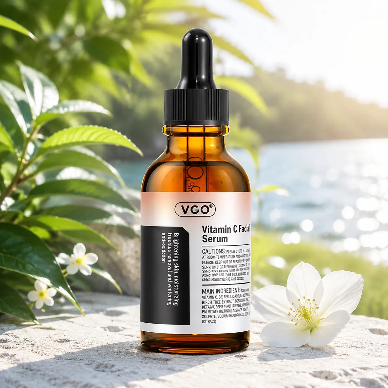 VGO Facial Serum - Lightweight, Smooth Moisturizing Serum for Daily Moisture, Evening Use & All Skin Types, Hydrating Formula for Simple Skincare Routine (Pat Until Absorbed)