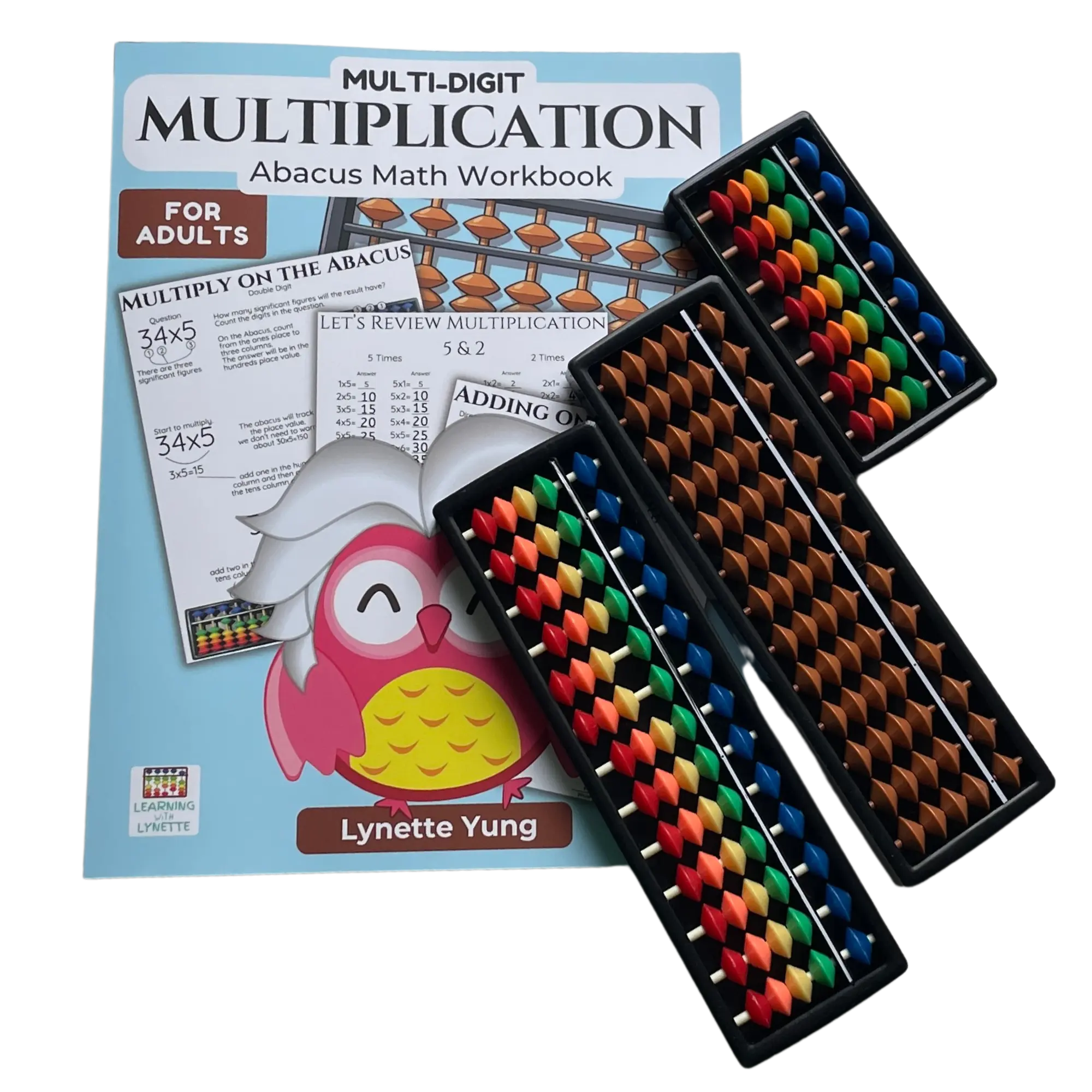 Multi-Digit Multiplication Mazes for Adults: Abacus Math Workbook