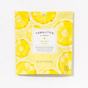 TAMALITOZ Pineapple Galore Tamalitoz - Handcrafted Mexican Candy with Sweet Juicy Pineapple Chili Lime & Sea Salt Flavor Fiesta 4 OZ