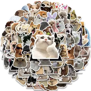 Random 5pcs Cute Cat & Dog Stickers – Free Gift with Phone Case Purchase