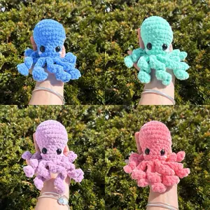 Hand-crocheted cuddle octopus