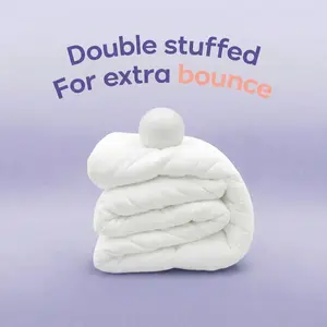 Mellow Nest | MarshPlush Comforter Double-Stuffed Cloud-Soft Heat-Smart bed Machine Washable puffed quilt