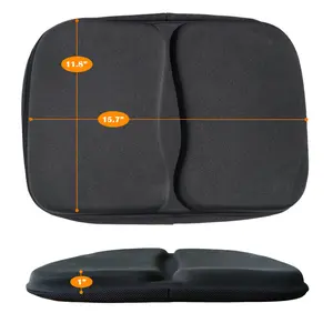 ZeroEdge Large Exercise Bike Seat Cushion Cover for Recumbent Bike & Rowing Machine Extra Wide Gel Padded Rectangular Seat Cover 15.7"x11.8"x1"