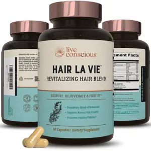 Live Conscious Hair La Vie Revitalizing Blend Hair Growth Vitamins - Biotin, Marine Collagen & Saw Palmetto Live Conscious Hair La Vie Revitalizing Blend Hair Growth Vitamins - Biotin, Marine Collagen & Saw Palmetto