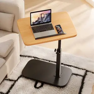 1PC Portable Ergonomic Height Adjustable Folding Wooden Side Table/Laptop Desk Foldable Design - Ideal for Home Office Desk, Coffee Table, Bedside Sofa & Office Reception Area, Black Friday Deal: Home Office Furniture, Christmas Gift for Remote Workers