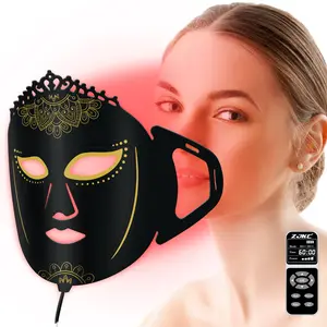 ZJKC Seven-Color LED Face Mask FT02 - Brightens Skin, Reduces Fine Lines & Acne, Portable Skincare Device for Moms, Mother's Day Gift, Non-Invasive, Painless, 7 Adjustable Colors, 2000mAh Battery, Food-Grade Silicone, Skin Repair, Adults