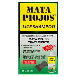 NSC Lice Treatment Shampoo, 2oz Haircare Product with Lice Comb Kit to Eliminate Infestations