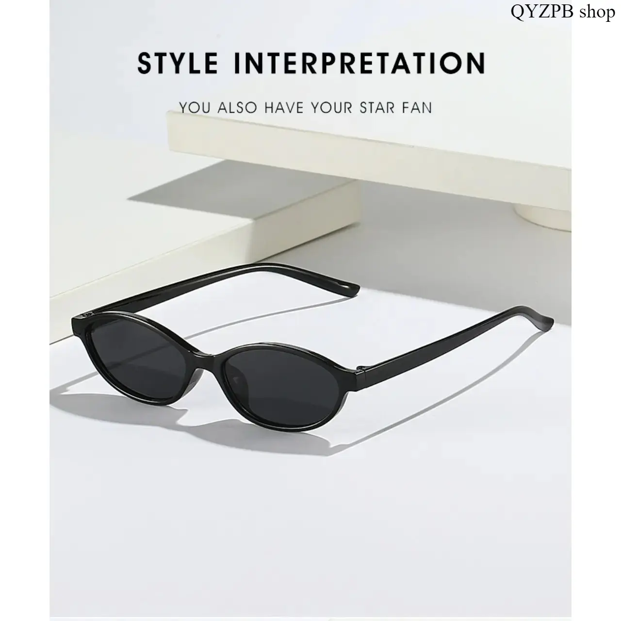 Y2K Trendy Retro Oval Sunglasses for Women – Small Cat Eye Shades with UV Protection, 90s Vintage Narrow Frame, Stylish Summer Outdoor Sunglasses,summerwins