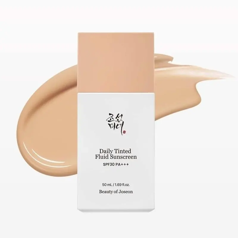 Beauty of Joseon Daily Tinted Mineral Sunscreen Fluid 50mL, SPF30 PA+++, OTC Certified Broad Spectrum, Lightweight Tinted Primer, Natural Facial Sun Care For All Skin Types