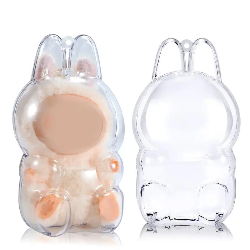 Protective Case for LABUBU Have a Seat Series - Crystal Clear Display Box for The Monsters Figures - Dustproof & Scratch-Resistant, accessory,gift Showcase (Doll Not Included) Collectible Figurines,BY