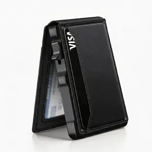 Minimalist RFID Slim Wallet with Money Clip