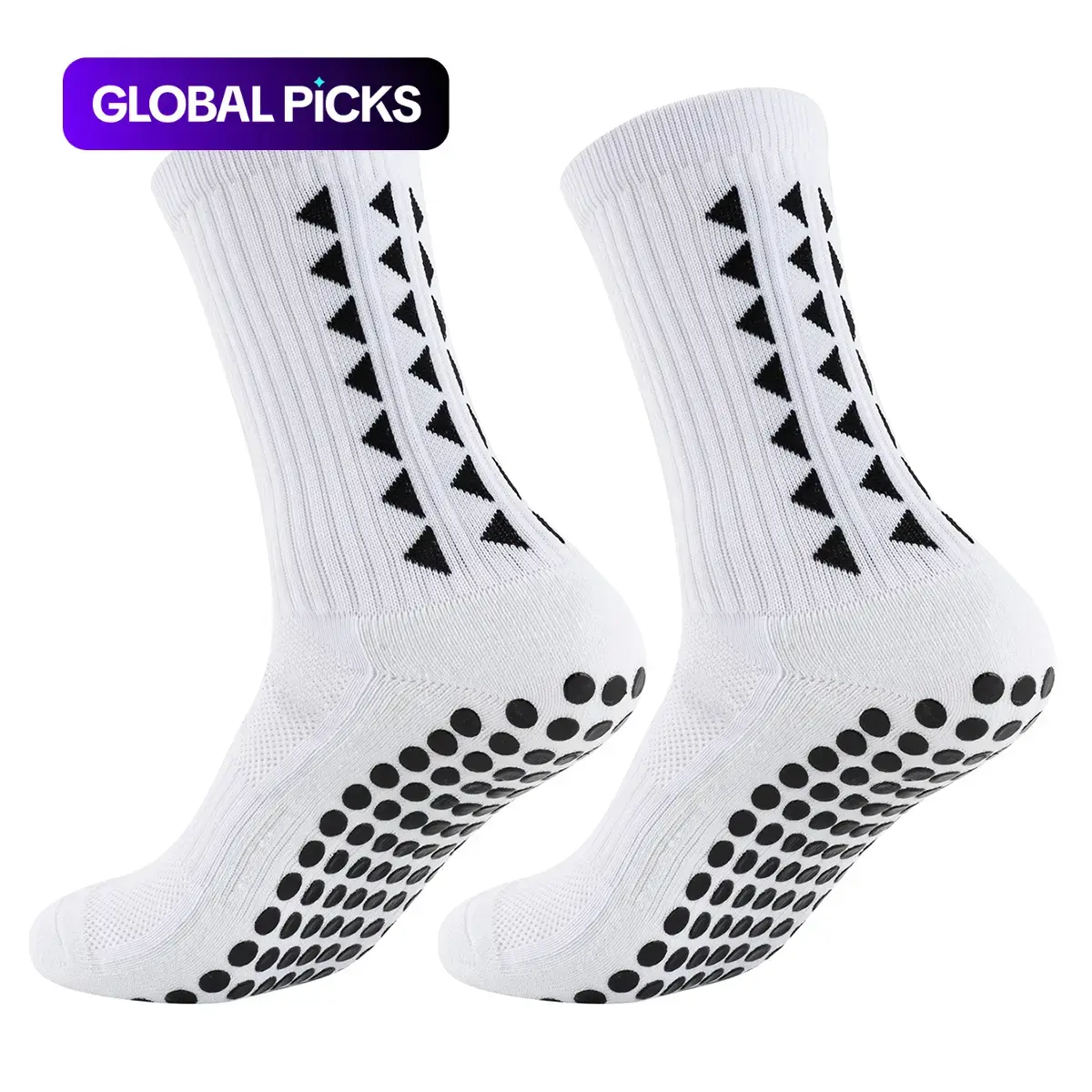 Non-Slip Football Grip Socks, 1 Pair Breathable Soccer Socks for Men & Women, Training and Competition #GLOBAL PICKS