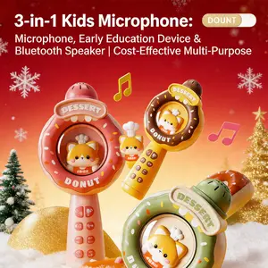 Kids Multifunctional Early Education Bluetooth Microphone Toy, Bluetooth Speaker Function, USB Charging