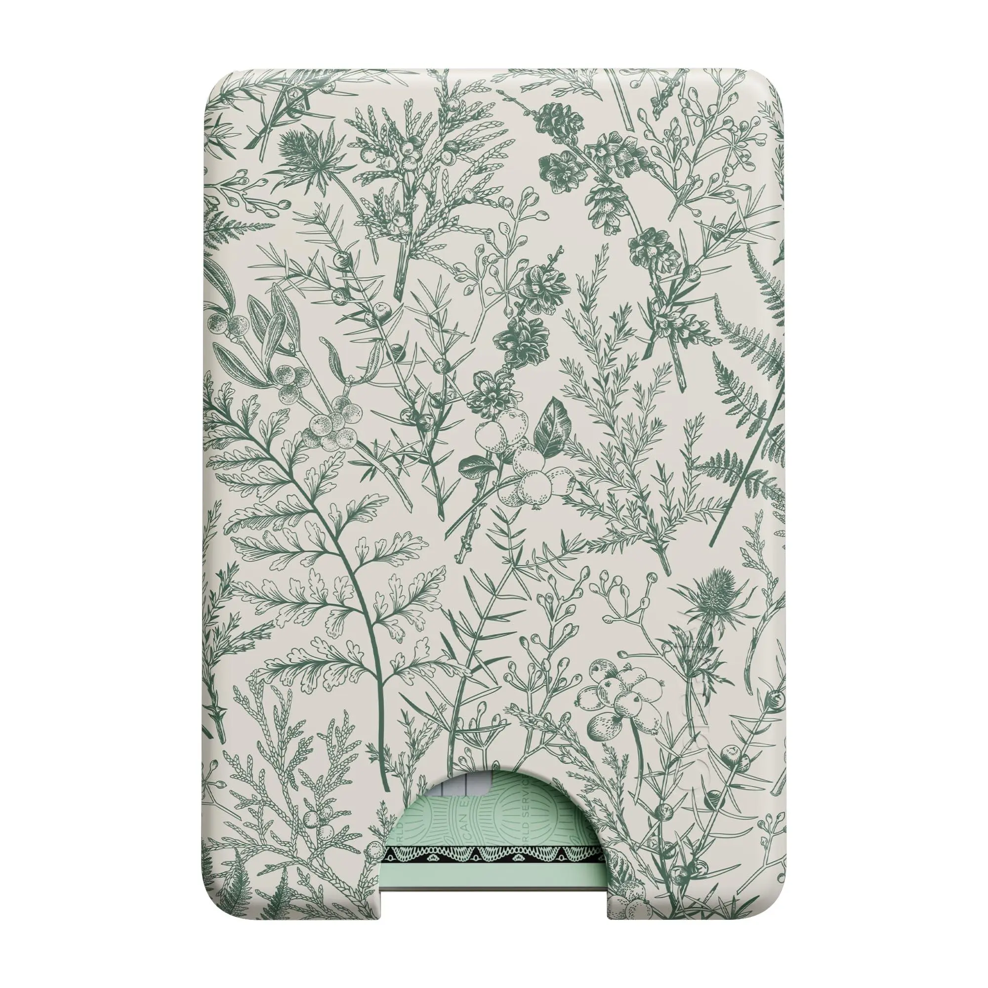 Sage Garden | Green Floral MagWallet