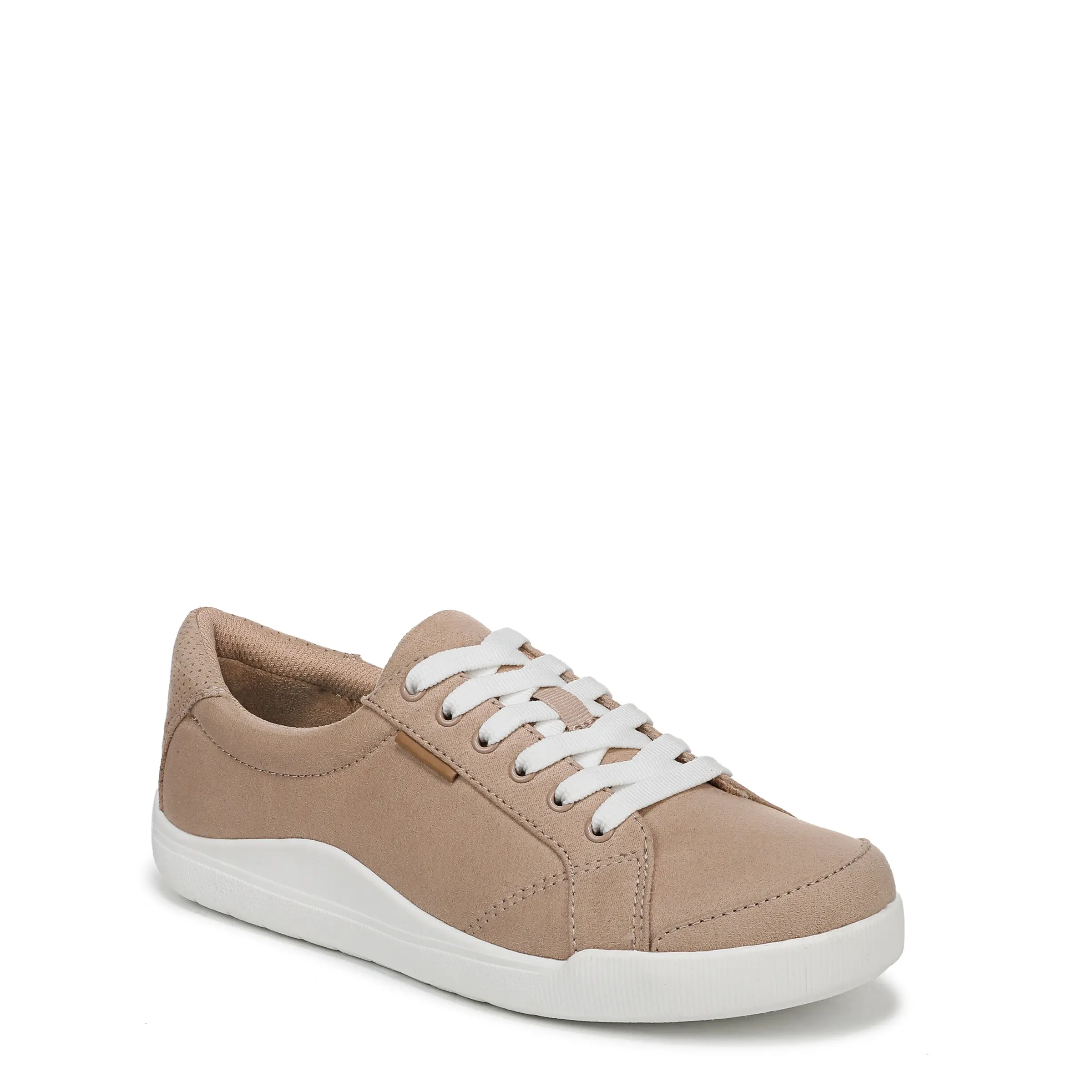 Dr. Scholl's Shoes Women's Be Bright Faux Leather Sneakers, Lightweight Low-Top Walking Shoes with Arch Support, Available in Medium & Wide Widths, Everyday, Recycled Mix, Rounded Toe, Women's Shoes