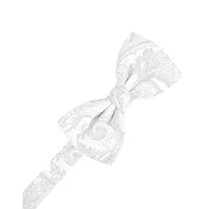 White Tapestry Bow Tie
