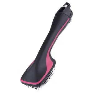 2 in 1 Hair Dryer Brush & Straightener Brush, Hair Dryer and Styler, Negative Ion Blow Dryer Brush, Hot Air Brush Detangles, Dries, Smooths, Reduce Frizz & Static