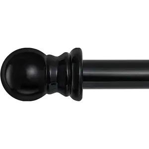 Extra Long Curtain Rods 120-inch To 170-inch,1"Heavy Duty for Living Room,Bedroom,Outdoor Patio,Metal Drapery Rod for 10-14.2 ft Curtain Pole With 4 Adjustable Brackets