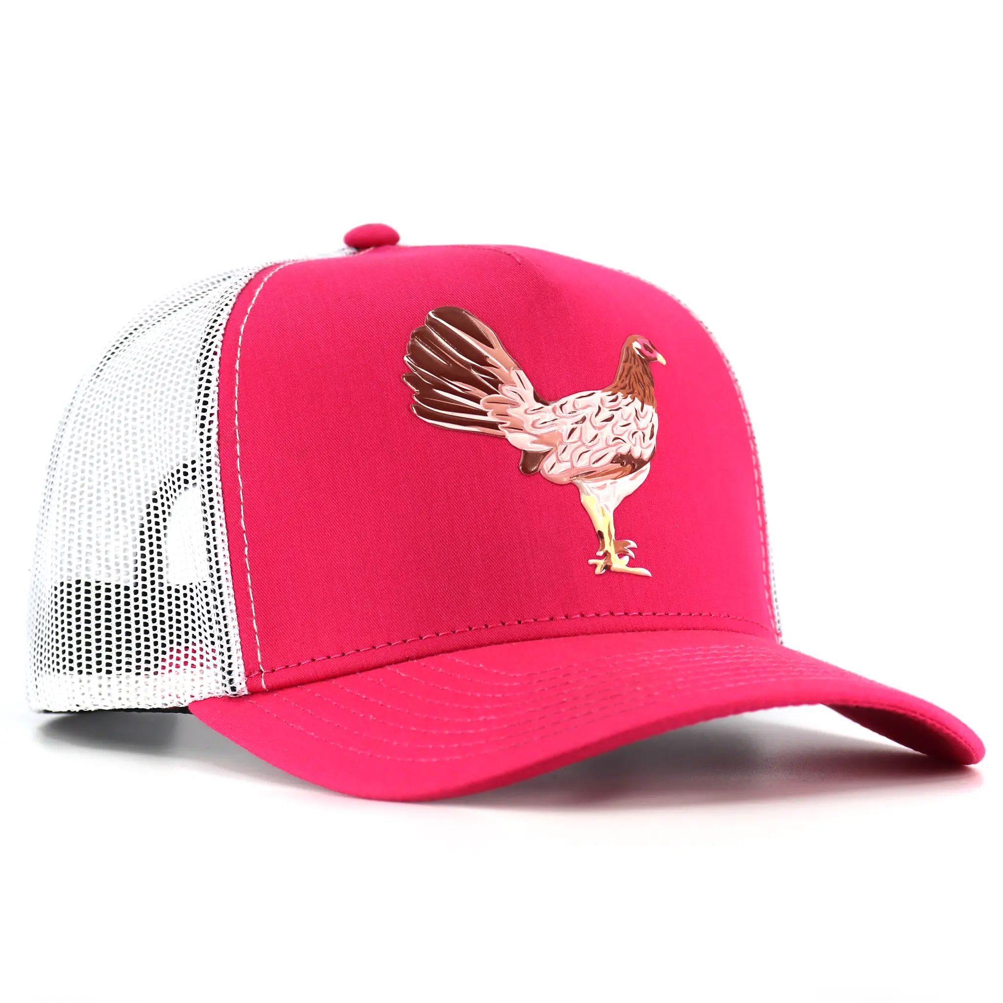 Mamá De Los Pollitos Pink/White AVC hat