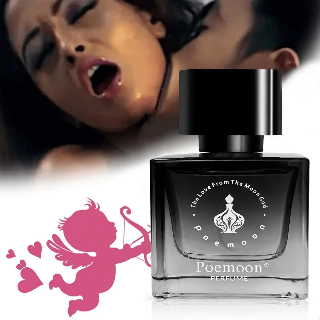 Men’s pheromone perfume, premium thick glass bottle, long-lasting fragrance, 24-hour lasting poemoon perfume | luxury bottle design, perfect for gifting