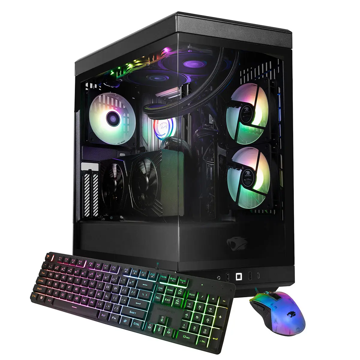 iBUYPOWER Y40BA7N5802 Liquid Cooled Gaming Desktop Computer, AMD Ryzen 7 7800X3D 4.2GHz, 32GB RAM, 1TB SSD, NVIDIA GeForce RTX 5080 16GB, Windows 11 Home, Black