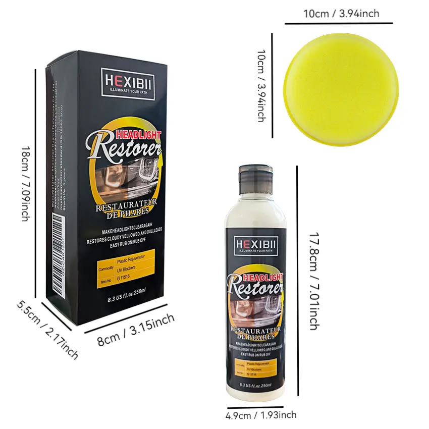 Car Headlight Restoration Kit,Automotive Headlamp Restoration for Headlight Oxidation Yellowing,Car Cleaning Tool,Auto Refurbish Agent for truck,motorcycle,RV, summerwins tiktokshopbacktoschool