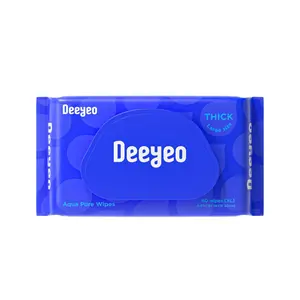 Deeyeo Reusable Wipes Moist Toilet Paper Extra-Large Size Ultra-Soft Plant-Based Fibres Alcohol-Free Super Absorbent Gentle on Skin Personal Hygiene