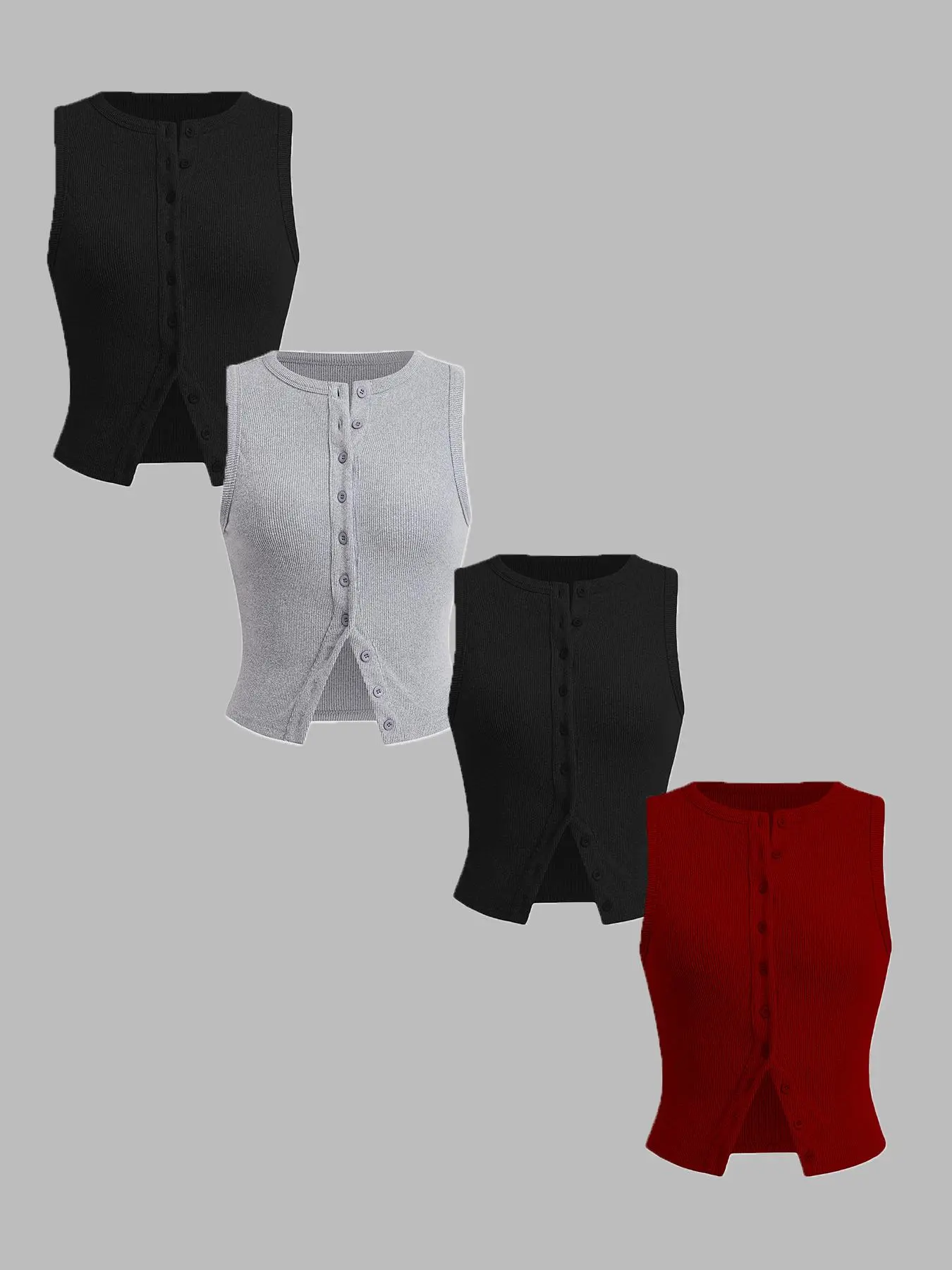 Black*2 pcs+Gray*1 pc+Red*1 pc