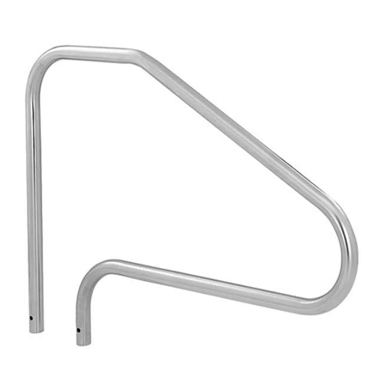S.R. Smith DMS101AMG 48 in. Center Grab Rail - 0.049 in. Thickness, 1.9 in. Metal, High-Quality Stainless Steel, 6" Radius Bends Backyard Handrails