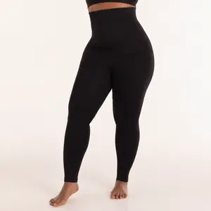 Shapermint High-Waisted Shapewear Leggings with Opaque, Not-See-Through Fabric & Stay-in-Place Waistband Womenswear Breathable