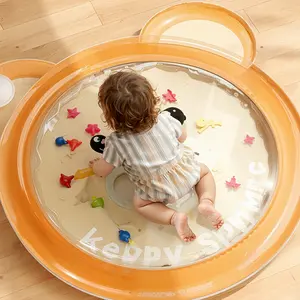 Inflatable Ice Cool Pad for Kids, Crawling Mat, Activity Play Mat, Sitting Pad, Water Bed Toy, Inflatable Splash Pad, Fun Outdoor Play Equipment